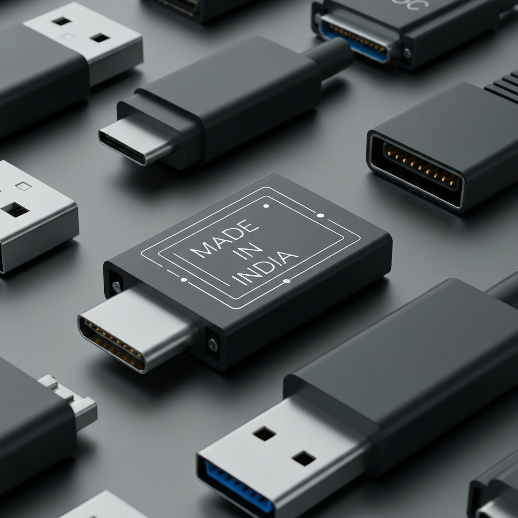 Electronic Connectors 3D Render